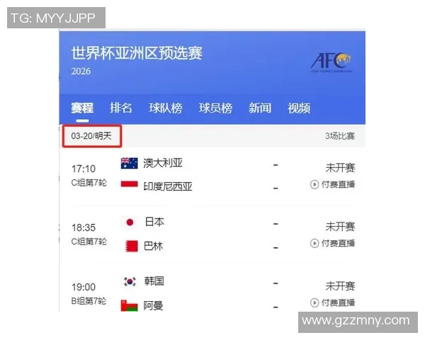 2026年世界杯预选赛亚洲区最新积分榜更新 中国队形势分析与晋级希望